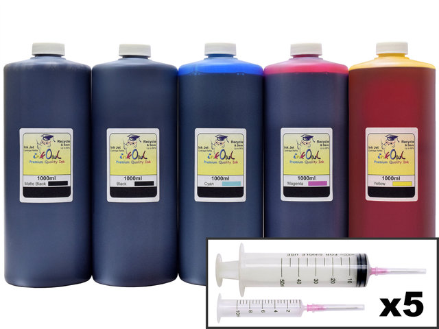 5x1L Ink Refill Kit for CANON PFI-007, PFI-107, PFI-207, PFI-307, PFI-707